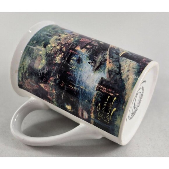Vtg 1995 Lamplight Village Ceramic Coffee Mug 1995 Artist Thomas Kinkade - Picture 12 of 14